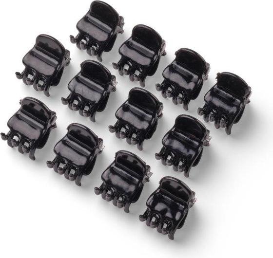Trisa Mini Haarklammern 1cm schwarz 12 Stk. (12 Stk.)