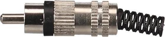 Actual product image Velleman Male Rca Plug Nickel Black