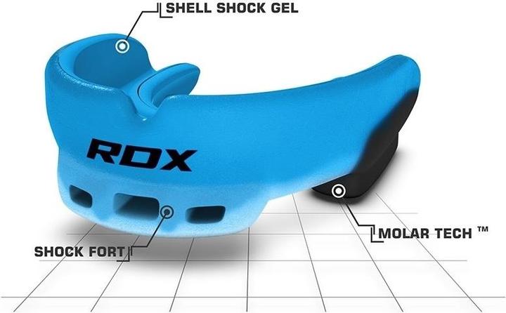 Image du produit Rdx Gel Gum Shield Mouth Guard Blue (Taille unique)