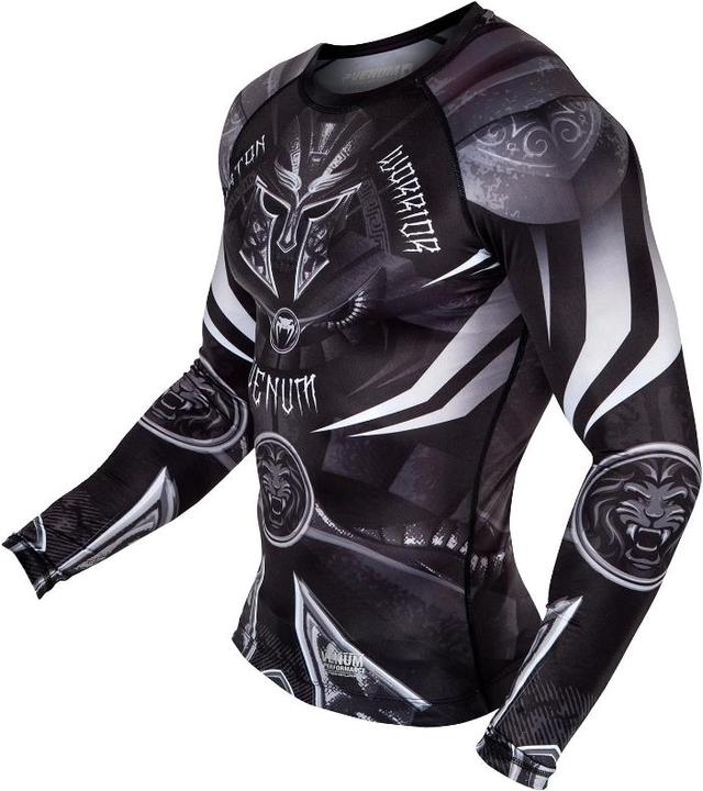 Produktbild Venum Gladiator 3.0 Rashguard - Black-White - Long Sleeves (XL)