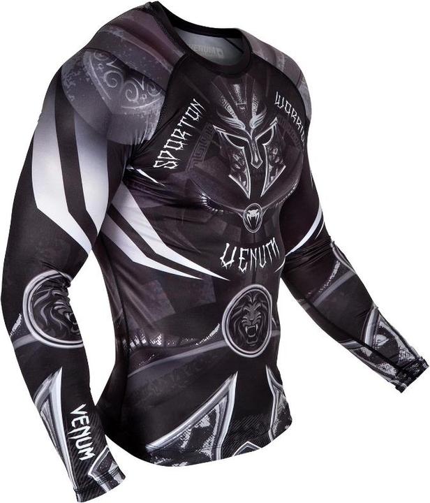 Produktbild Venum Gladiator 3.0 Rashguard - Black-White - Long Sleeves (XL)