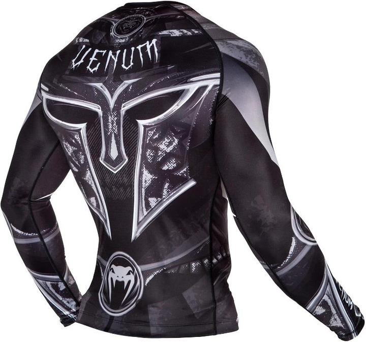Produktbild Venum Gladiator 3.0 Rashguard - Black-White - Long Sleeves (XL)