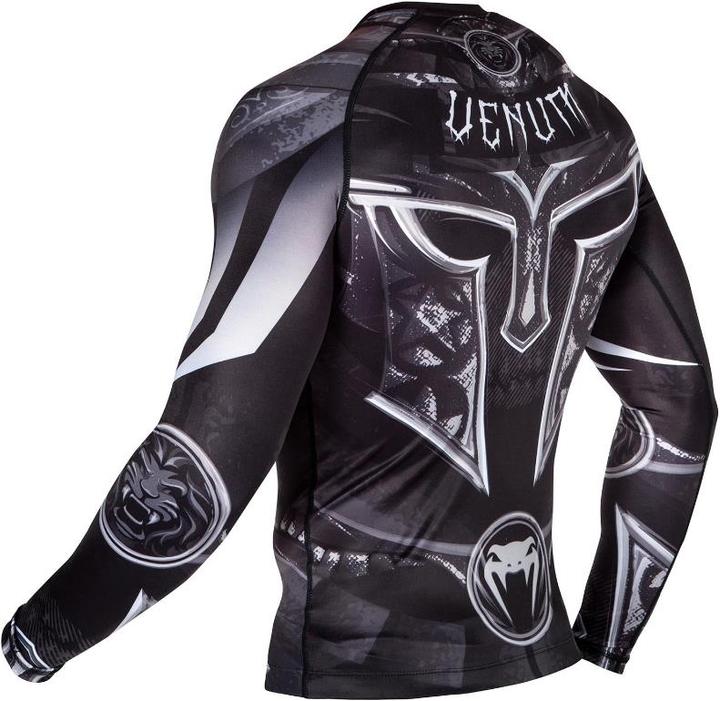 Produktbild Venum Gladiator 3.0 Rashguard - Black-White - Long Sleeves (XL)