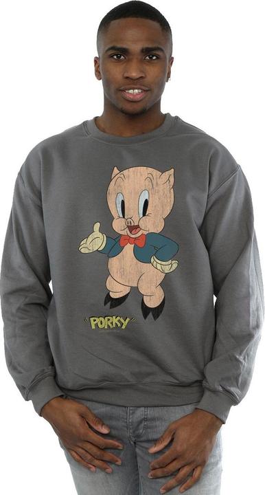 Immagine prodotto Looney Tunes Porky Pig Distressed Felpa Uomo (L)