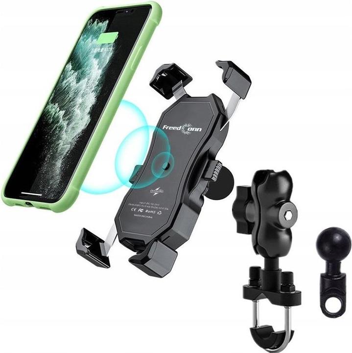 Immagine prodotto FreedConn Supporto Per Telefono Da Moto Mc1w Con Caricatore Induttivo