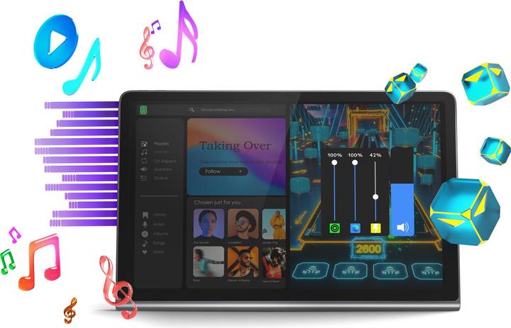 Actual product image Lenovo Tab Plus (WLAN only, 11.50", 128 GB, Luna Grey)