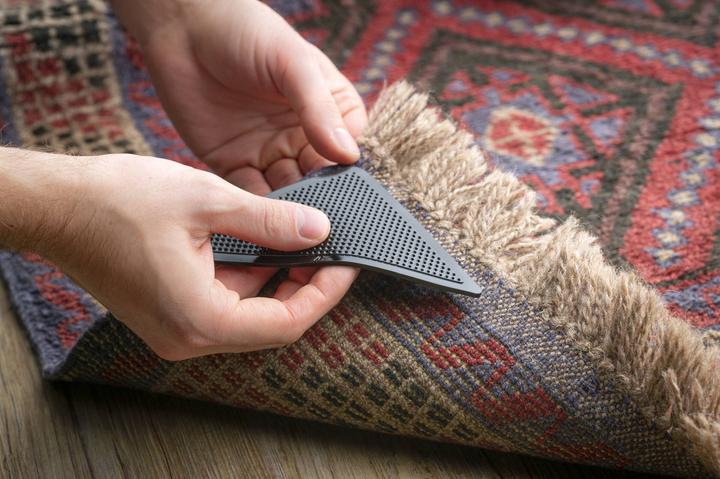 Actual product image Anti-slip carpet corners, 4 pieces