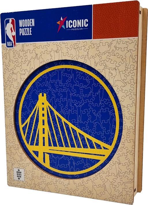 Produktbild Iconic NBA - Golden State Warriors - Logo - Holz Puzzle Grösse S (150 Teile) (150 Teile)