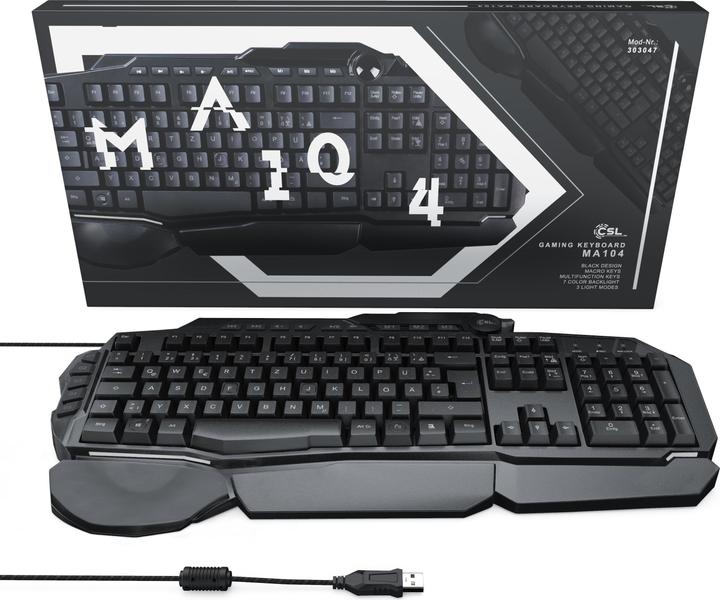 Image du produit CSL Ensemble clavier et souris de jeu (CH, Filaire)