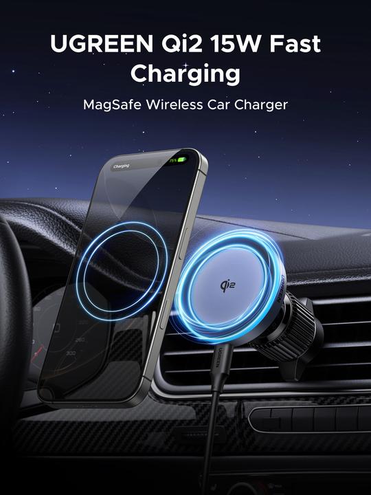 Image du produit Ugreen Magnetic Car Wireless Charger W708 15W (15 W)
