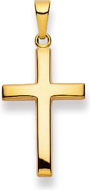 Natsumi Schmuck Kreuz Anhänger Gelbgold 18K/750 Poliert (750/18 K Gelbgold)
