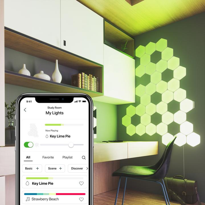 Actual product image Nanoleaf Shapes Hexagons Starter Kit (15x) (100 lm)