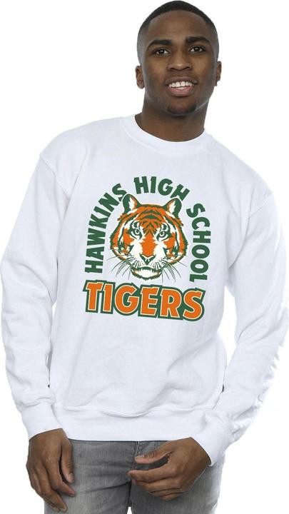 Actual product image Netflix Mens Stranger Things Hawkins Arch Tiger Sweatshirt (S)