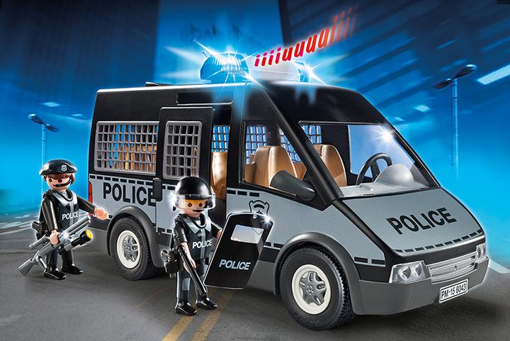 Immagine prodotto Playmobil Auto di pattuglia della polizia con luci e suoni (6043, Playmobil Città d'azione)