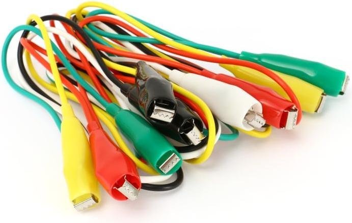 Actual product image Eneroid Test leads with tapping terminals, 0.75 mm², 1 m, 5 pieces