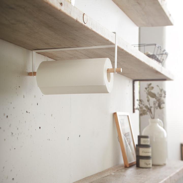 Actual product image Yamazaki Under shelf paper roll holder TOSCA
