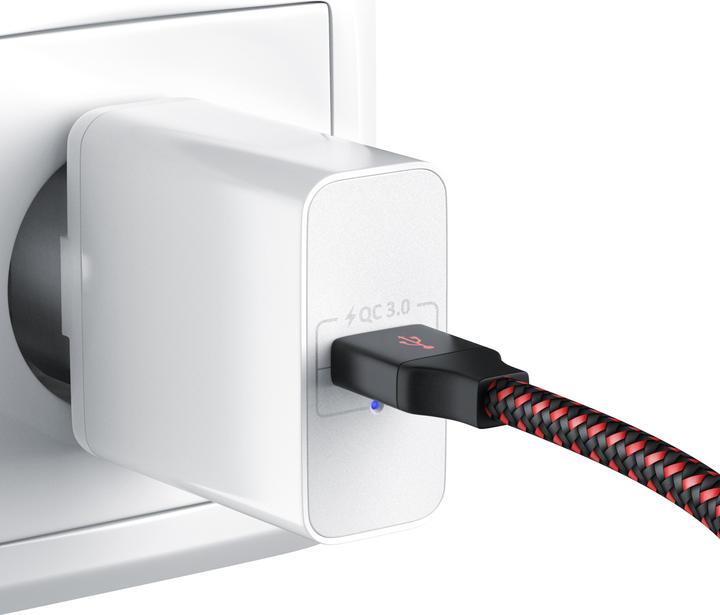 Produktbild Aplic USB Ladegerät 3000 mA, Netzteil mit Schnellladefunktion, Quick Charge 3.0, Smart Charge, weiss (18 W)