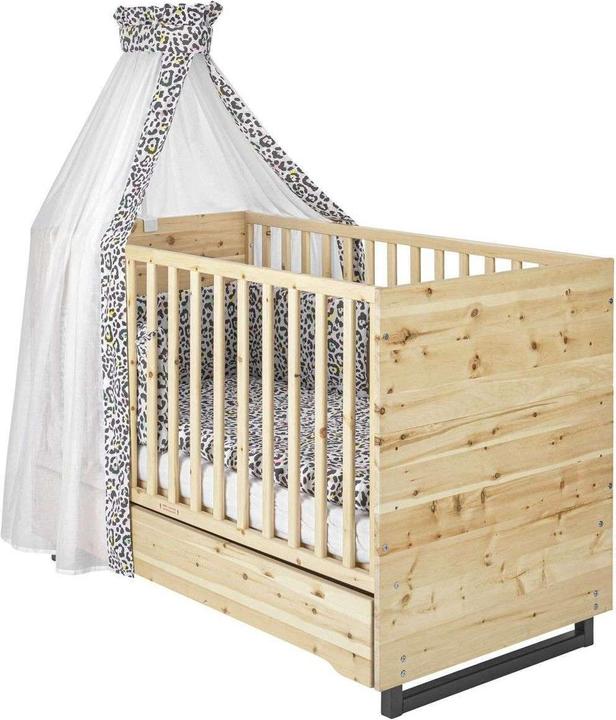 Produktbild Schardt ZIRBE Sparset aus Kombi-Kinderbett, Umbauseiten, Wickelkommode (Babybett, Wickelkommode)