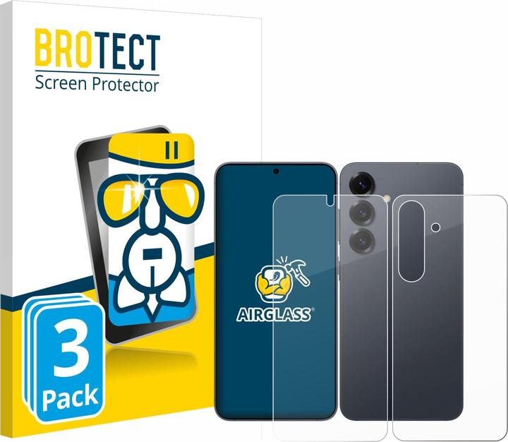 Produktbild BROTECT Schutzglas Schutzfolie Displayschutz Display Schutz Glas Folie klar (3 Stück, Samsung Galaxy S25)