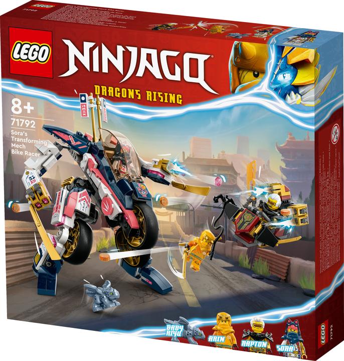 Image du produit LEGO Ninjago Le méca de Sora se transforme en vélo de course (71792). (71792, LEGO Ninjago)