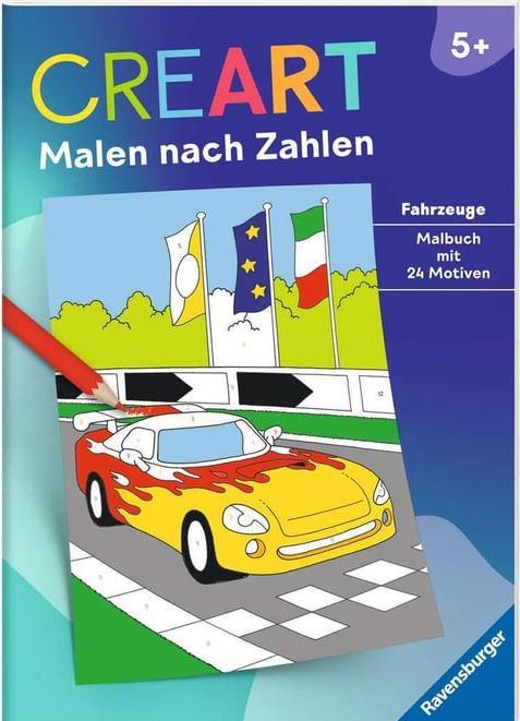 Ravensburger CreArt Painting by numbers from 5: Vehicles