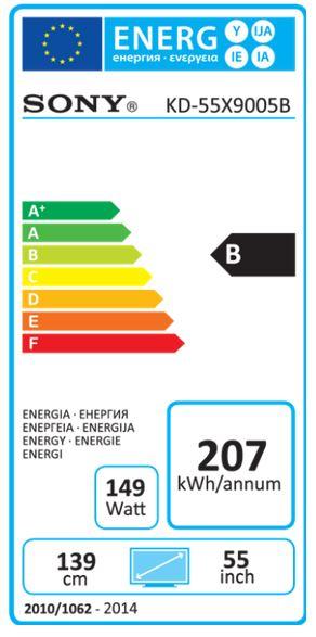 Energie-Label Sony Kd-79x9005b (79", LCD, 4K)