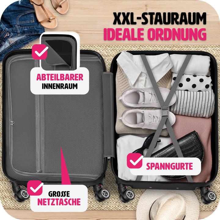 Image du produit tectake Jeu de 3 trolleys (98 l, M (50 - 90l), L (90 - 115l))