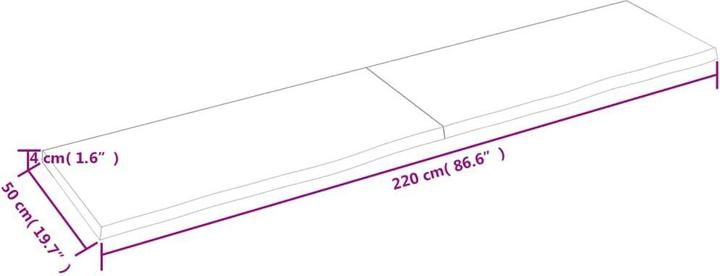 Immagine prodotto VidaXL Saba (220 x 50 x 4 cm)