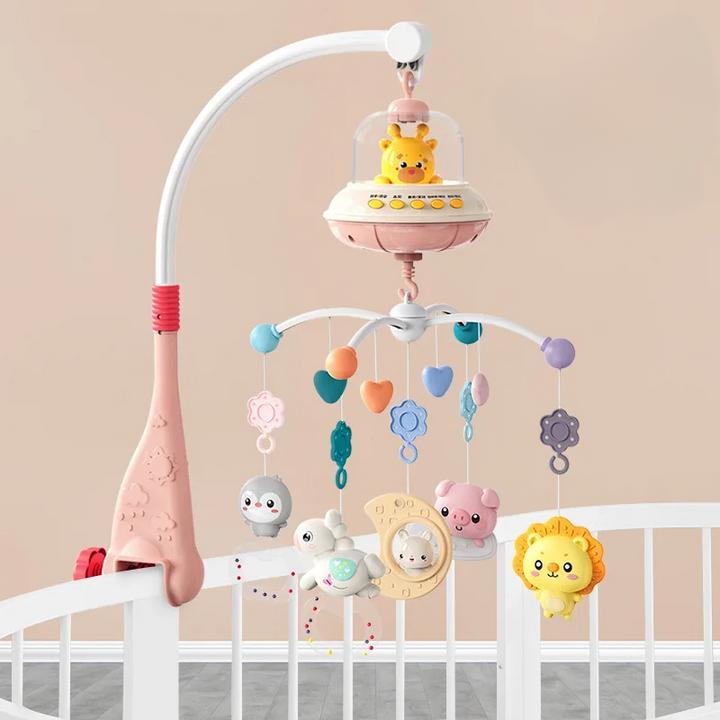Image du produit Activity Board Musikalische Baby Krippe Mobile mit Lichtern Musik Projektion für Kleinkinder Fernbedienung Krippe