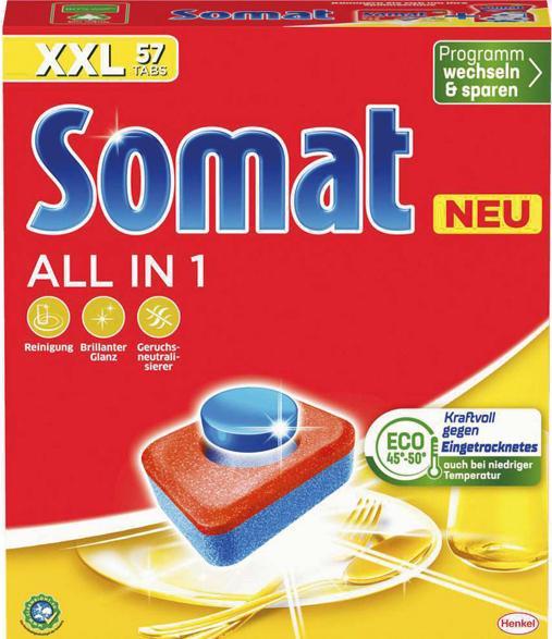 Actual product image Somat All in 1 (Feast, 57 Washing cycles)