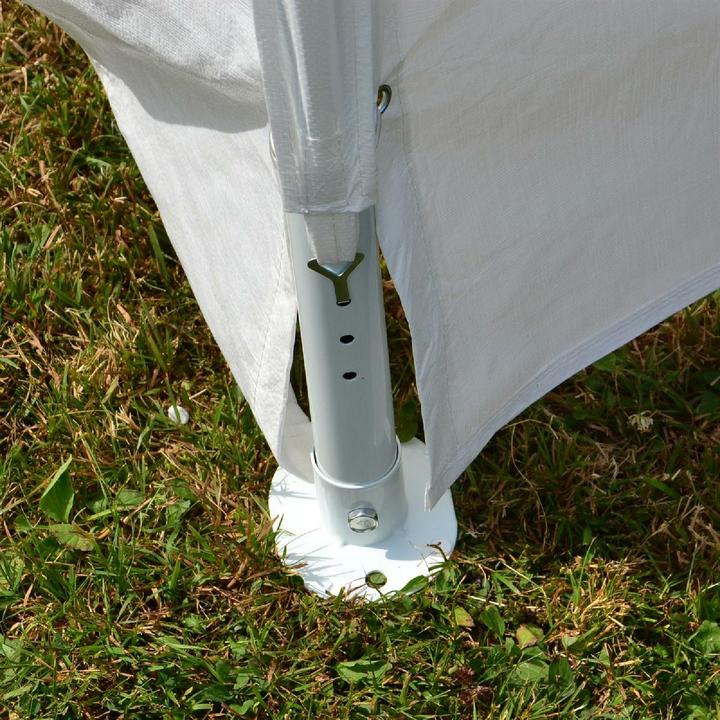 Produktbild VCM Festzelt Partyzelt Bierzelt weiss 4x8 m PE Dach 180 g/m² wasserdicht Stahlrohre (800 cm, 400 cm)