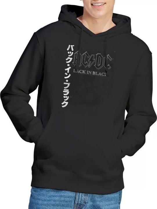Actual product image AC/DC Mens Back in the Day Kanji Hoodie (XXL)