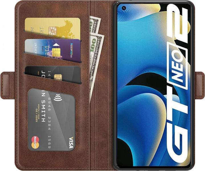 Productafbeelding Screenguard Realme GT Neo2 CardLounge Lederen Hoesje (Realme GT Neo 2)