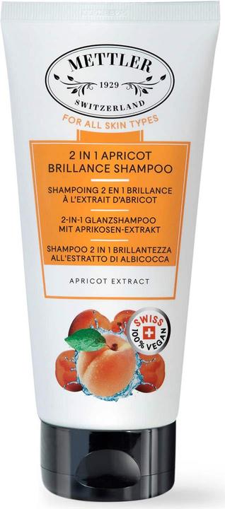 Mettler1929 2-In-1 Glanzshampoo mit Aprikosen-Extrakt (200 ml, Flüssiges Shampoo)