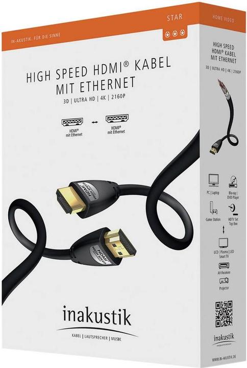 Produktbild Inakustik HDMI (Typ A) — HDMI (Typ A) (0.75 m, HDMI)