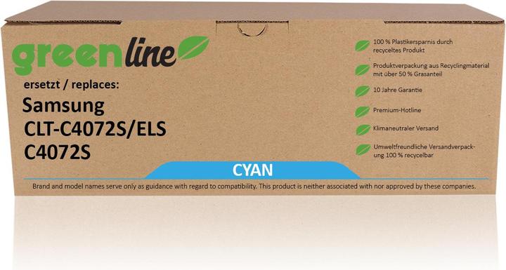 Image du produit Inkadoo Toner greenline remplace Samsung CLT-C 4072 S/ELS / C4072S toner, cyan Cyan (C)