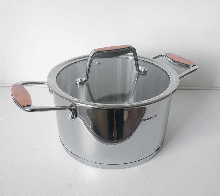 Actual product image Klausberg Steel pot 18/10 KB-7228 24cm 6L (24 cm, Stainless steel)