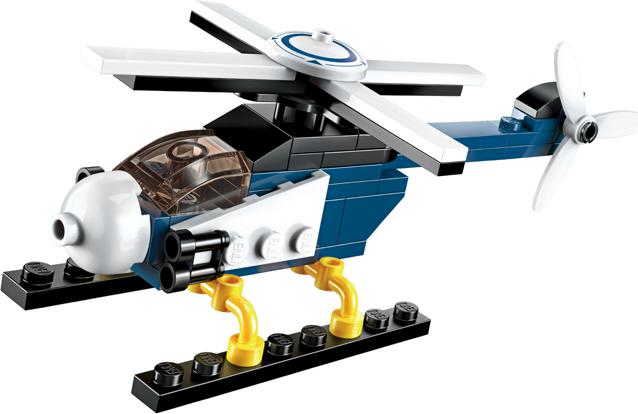 Produktbild Qman Polizei Helikopter 8 in 1