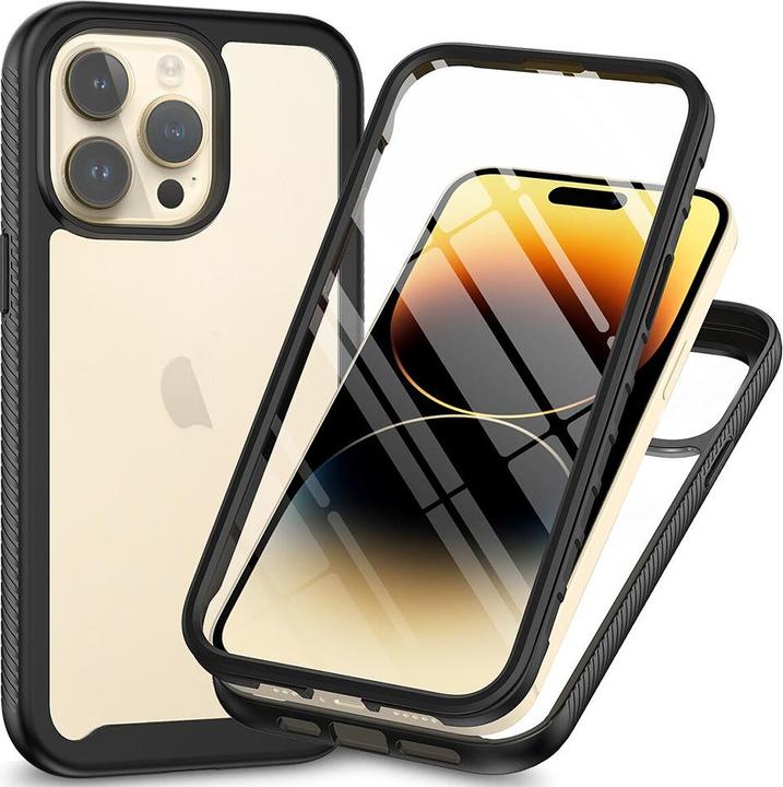 Produktbild Techsuit - Defense360 Pro + Screen Protector - iPhone 15 Pro - Black (Apple iPhone 15 Pro)