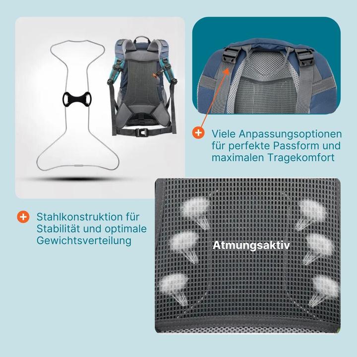 Image du produit Hermex Sac à dos de randonnée Sac à dos de trekking Sac à dos d'extérieur Sac à dos de camping (50 l)