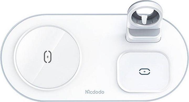 Image du produit Mcdodo Chargeur sans fil CH-7062 3 en 1 15W (appareil mobile/TWS/Apple watch) (blanc) (15 W)