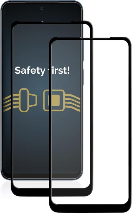 Produktbild Savvies Full-Screen Displayschutz Panzerglas Schutzglas (2 Stück, Xiaomi Redmi Note 11)