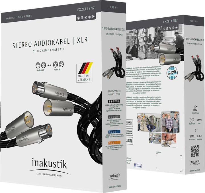 Produktbild Inakustik Exzellenz Stereo XLR (3 m, XLR)