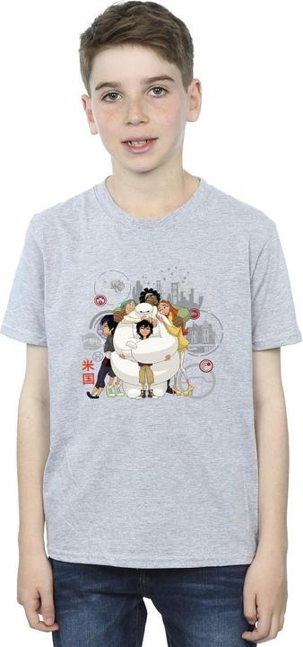 Immagine prodotto Disney Big Hero 6 Baymax Group Hug Maglietta Ragazzi (152, 158)