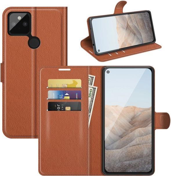 Produktbild MU Classic Litchi Leder Bookcover Series (Google Pixel 5a)