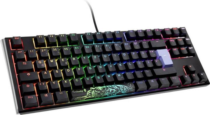 Produktbild Ducky One 3 Classic Black/White TKL Gaming Tastatur, RGB LED - MX-Blue (DE, Kabelgebunden)