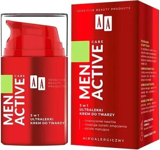 Image du produit Oceanic Aa Men Active Care 3In1 Ultralight Face Cream 50Ml (50 ml, Crème 24h)