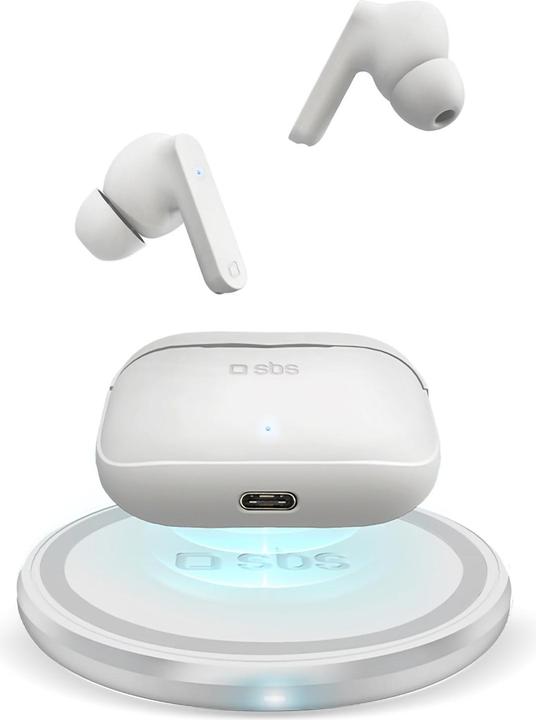 Produktbild SBS Urban Pro Kopfhörer True Wireless Stereo (TWS) im Ohr Anrufe/Musik Bluetooth Weiss (4 h, Kabellos)