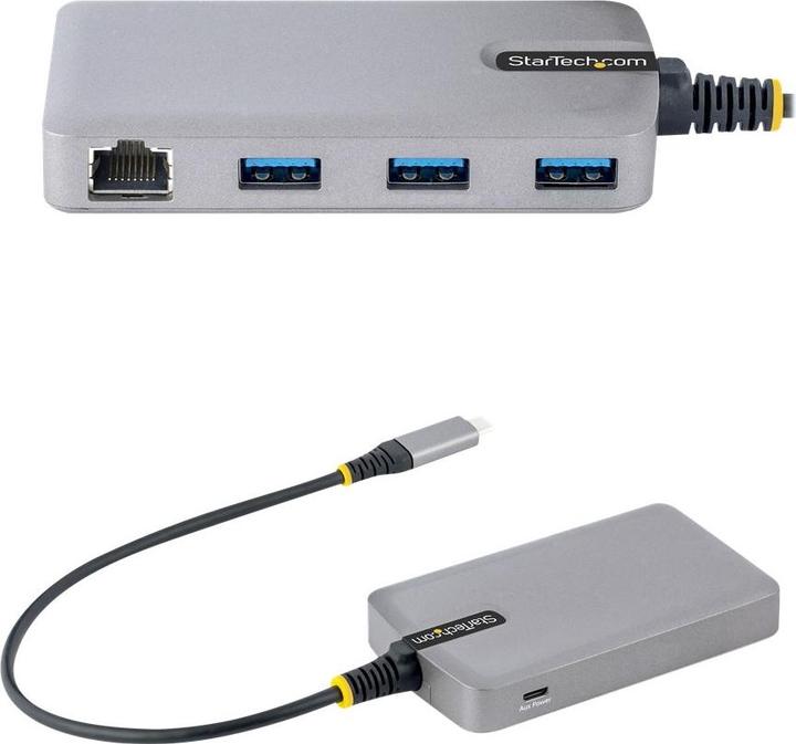 Produktbild StarTech com 5G3AGBB-USB-C-HUB, USB 3.2 Gen 1 (3.1 Gen 1) Type-C, Micro-USB, RJ-45, USB 3.2 Gen 1 (3 (USB-C, 5 Ports)