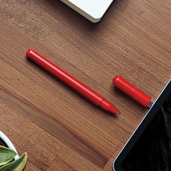 Actual product image Lexon C-Pen Długopis z pendrivem USB-C 32GB ciemnoczerwony/dark red LS101DR (32 GB, USB-C)